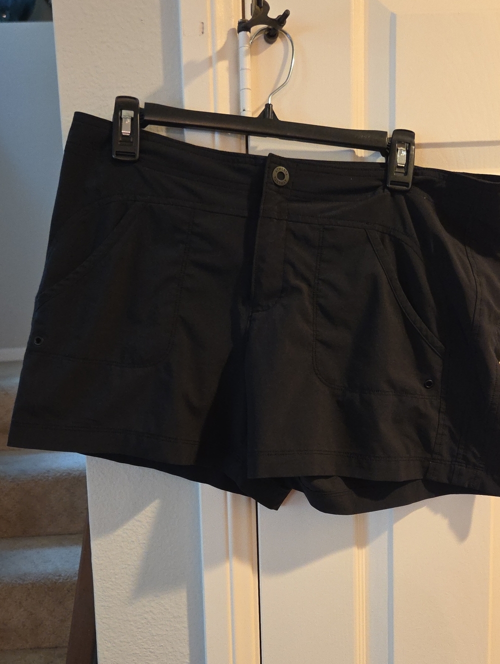 Athleta Black Swim Surf Shorts Large Size 12